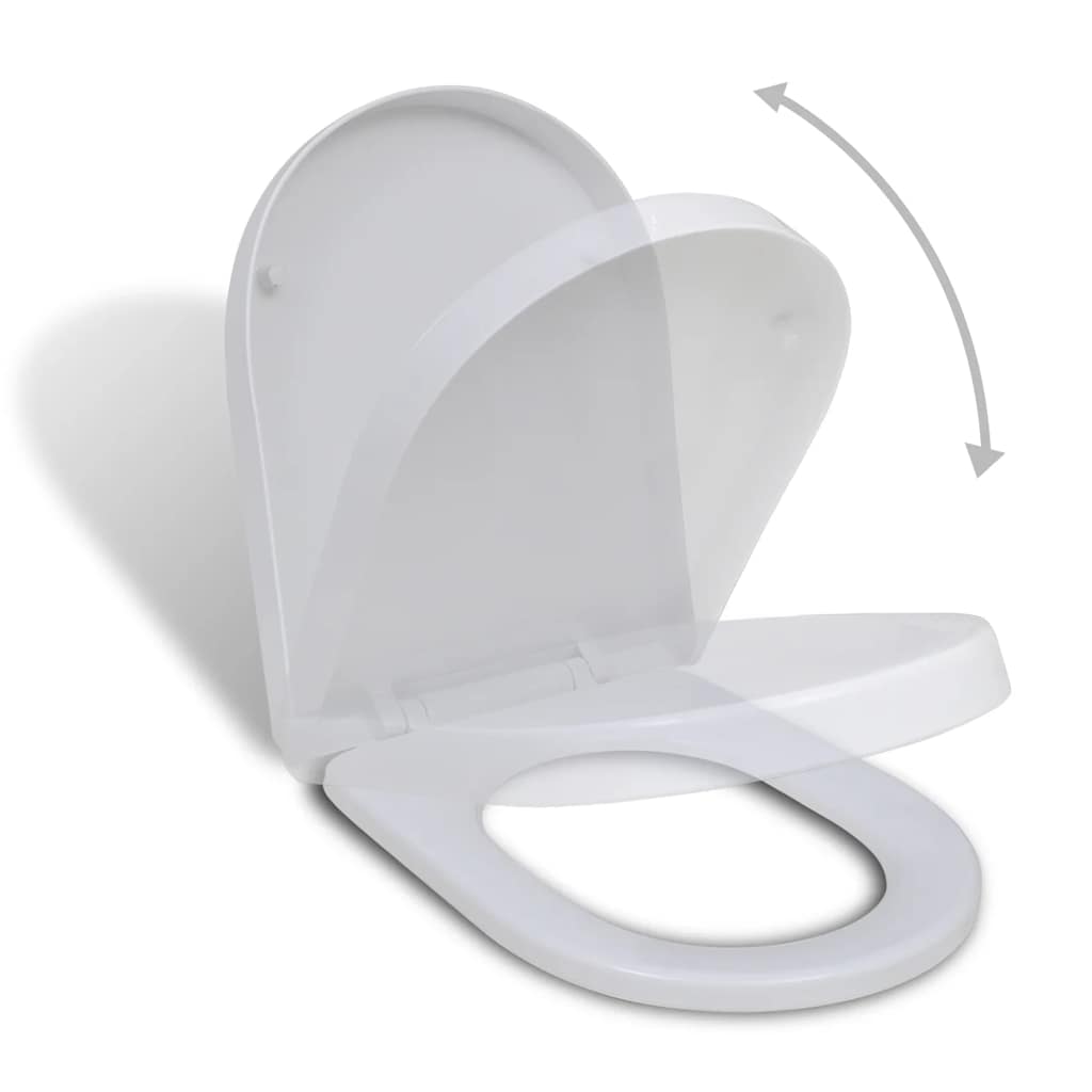 8718475940838_a_en_hd_1 White Soft-close Toilet Seat Square - Image 1