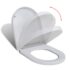 vidaXL Soft-close Toilet Seat with Quick-release Design White Square - Image 2