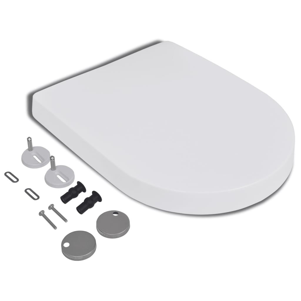 8718475940852_g_en_hd_2 vidaXL Soft-close Toilet Seat with Quick-release Design White Square - Image 3