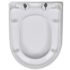 vidaXL Soft-close Toilet Seat with Quick-release Design White Square - Image 6