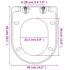 vidaXL Soft-close Toilet Seat with Quick-release Design White Square - Image 9