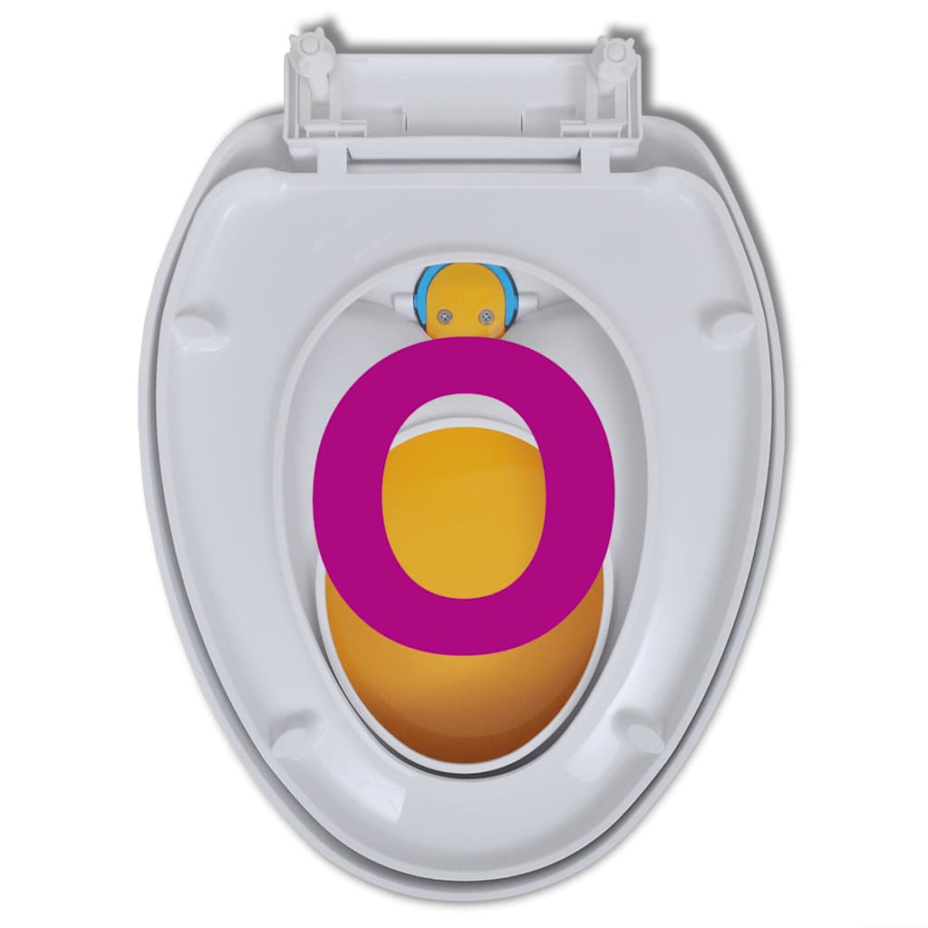 8718475940869_g_en_hd_12 White & Yellow Soft-close Toilet Seat Adults/Children - Image 13