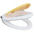 White & Yellow Soft-close Toilet Seat Adults/Children - Image 6