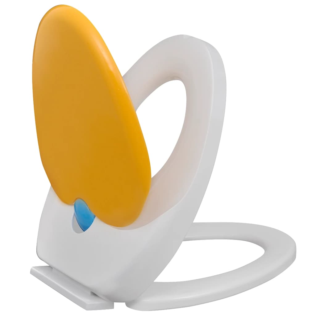 8718475940869_g_en_hd_6 White & Yellow Soft-close Toilet Seat Adults/Children - Image 7