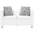 vidaXL Sofa 2-Seater Artificial Leather White - Image 3