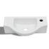 vidaXL Ceramic Bathroom Sink Basin with Faucet Hole White - Image 3