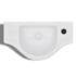 vidaXL Ceramic Bathroom Sink Basin with Faucet Hole White - Image 5