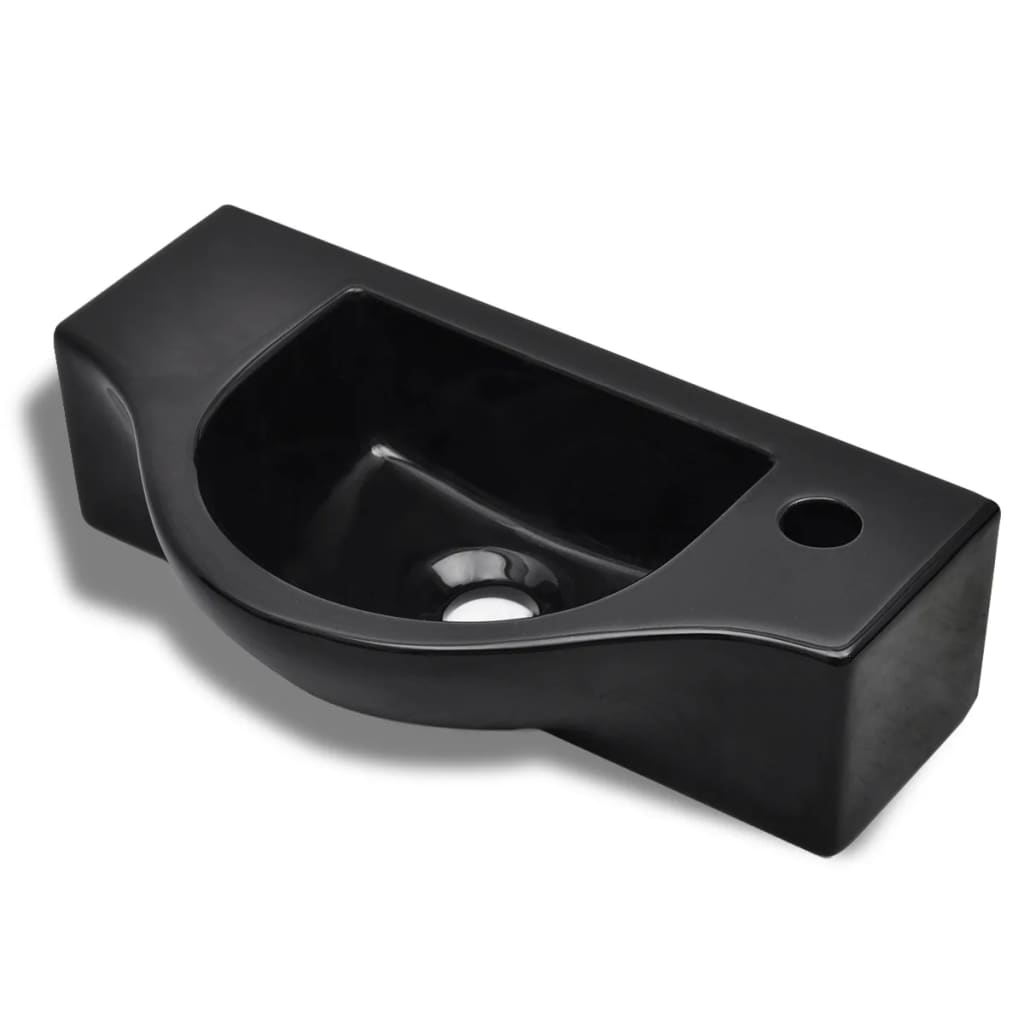 8718475942207_a_en_hd_1 vidaXL Ceramic Bathroom Sink Basin with Faucet Hole Black - Image 2