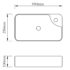 vidaXL Ceramic Bathroom Sink Basin with Faucet Hole White - Image 5