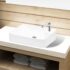 vidaXL Ceramic Bathroom Sink Basin with Faucet Hole White