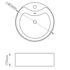 vidaXL Ceramic Bathroom Sink Basin Faucet/Overflow Hole White Round - Image 6