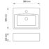 vidaXL Ceramic Bathroom Sink Basin with Faucet Hole White Square - Image 6