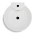 vidaXL Ceramic Stand Bathroom Sink Basin Faucet/Overflow Hole White - Image 5