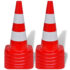 10 Reflective Traffic Cones Red and White 50 cm - Image 2