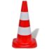 10 Reflective Traffic Cones Red and White 50 cm - Image 3