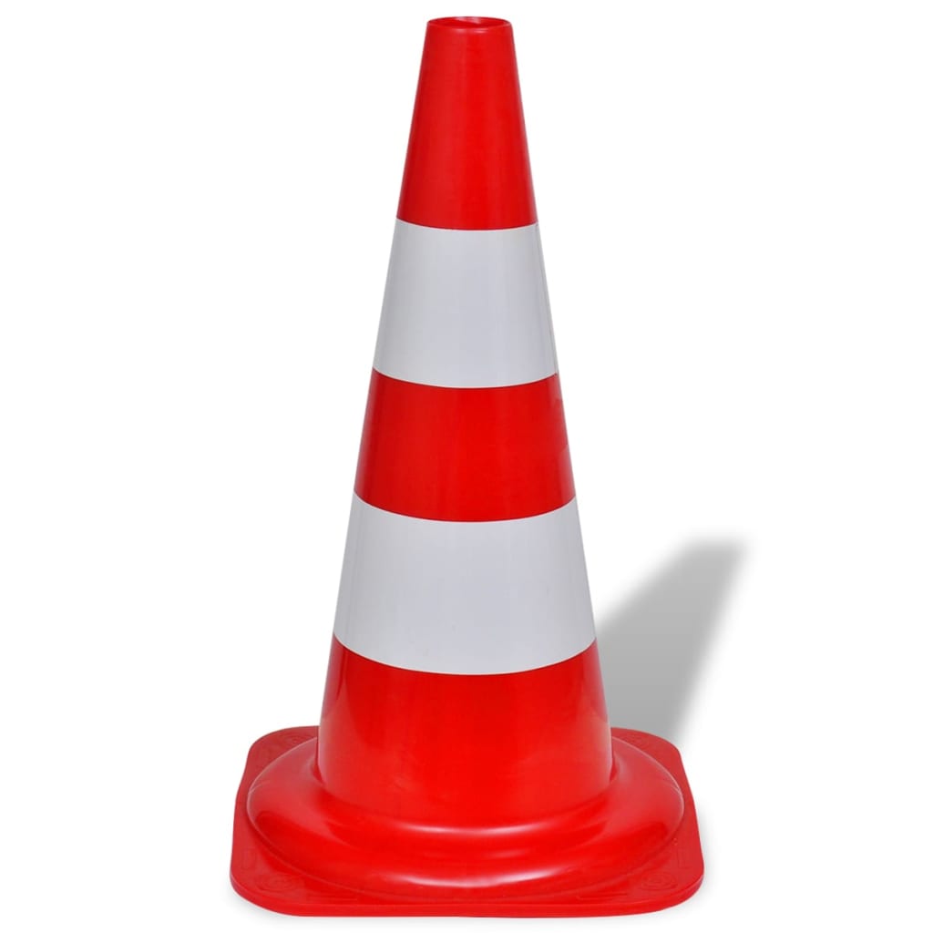 8718475944119_g_en_hd_2 10 Reflective Traffic Cones Red and White 50 cm - Image 3