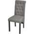 vidaXL Dining Chairs 2 pcs Light Grey Fabric - Image 2