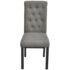 vidaXL Dining Chairs 2 pcs Light Grey Fabric - Image 3