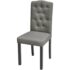 vidaXL Dining Chairs 2 pcs Grey Fabric - Image 2