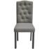 vidaXL Dining Chairs 2 pcs Grey Fabric - Image 3