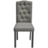 vidaXL Dining Chairs 4 pcs Grey Fabric - Image 3