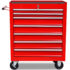 vidaXL Workshop Tool Trolley 7 Drawers Red - Image 3