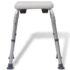 vidaXL Shower Chair Aluminium White - Image 6