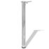 vidaXL Adjustable Table Legs 4 pcs Chrome 710 mm - Image 2