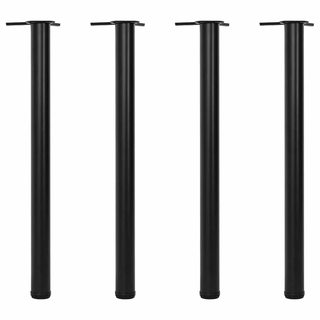 8718475946557_a_en_hd_1 vidaXL 4 Height Adjustable Table Legs Black 870 mm - Image 1