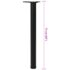 vidaXL Adjustable Table Legs 4 pcs Black 710 mm - Image 7