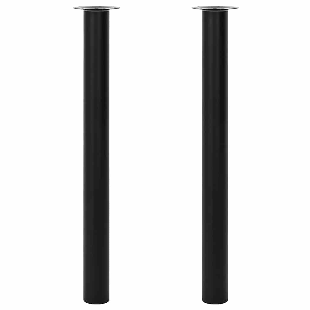 8718475946687_a_en_hd_1 vidaXL Telescopic Table Legs 2 pcs Black 710 mm-1100 mm - Image 1