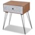 vidaXL Nightstand with 1 Drawer Rectangular Brown - Image 2