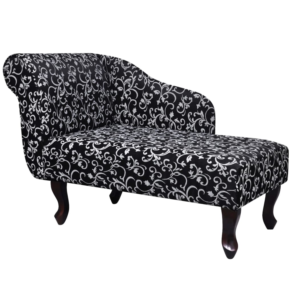 8718475947868_a_en_hd_1 vidaXL Chaise Longue Black and White Fabric - Image 1