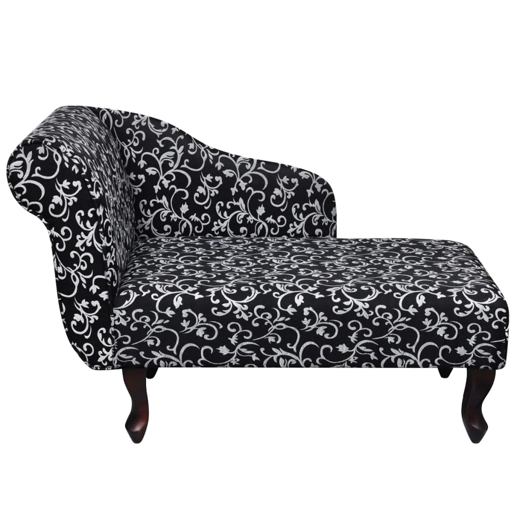 8718475947868_g_en_hd_1 vidaXL Chaise Longue Black and White Fabric - Image 2