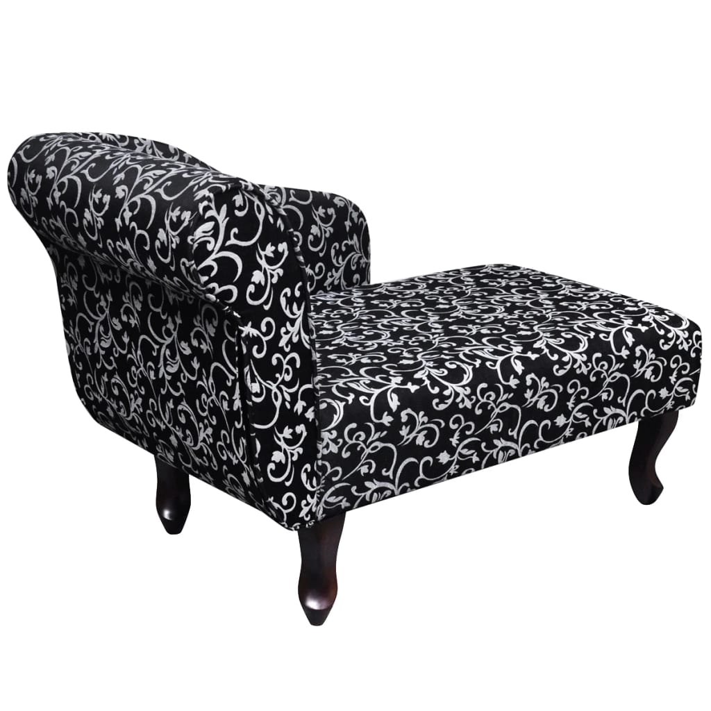 8718475947868_g_en_hd_2 vidaXL Chaise Longue Black and White Fabric - Image 3