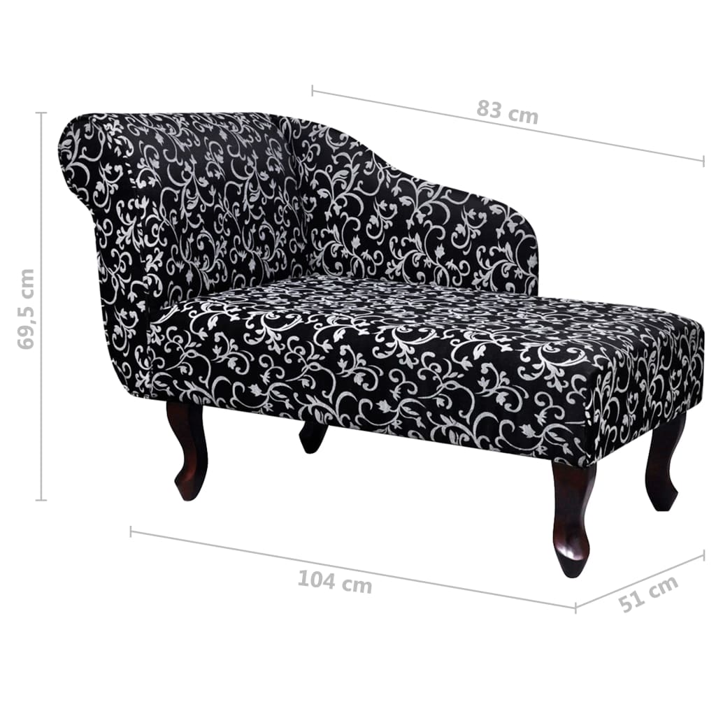 8718475947868_g_en_hd_5 vidaXL Chaise Longue Black and White Fabric - Image 6