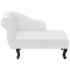 vidaXL Chaise Longue White Faux Leather - Image 2