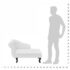 vidaXL Chaise Longue White Faux Leather - Image 5