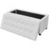 vidaXL Storage Ottoman Artificial Leather White - Image 6