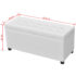 vidaXL Storage Ottoman Artificial Leather White - Image 9