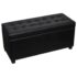 vidaXL Storage Ottoman Artificial Leather Black - Image 2