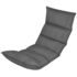 vidaXL Folding Floor Longue Grey Fabric