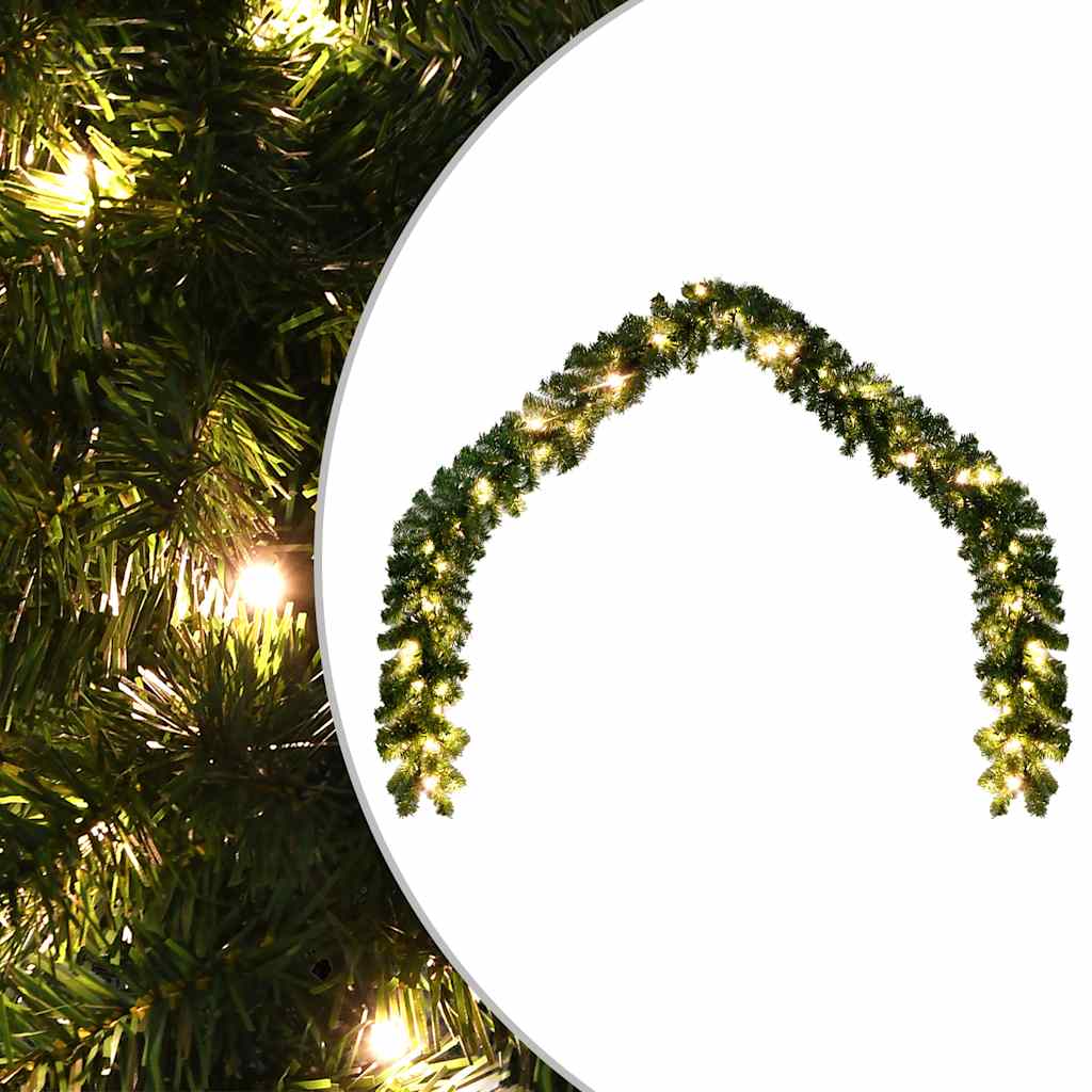 8718475948759_a_en_hd_1 vidaXL Christmas Garland with LED Lights 20 m - Image 1