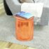vidaXL Hammered Aluminium Stool/Side Table Brass/Copper Colour - Image 2