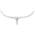 Wall Mounted Aluminium Bull’s Head Decoration Silver 72 cm - Image 3