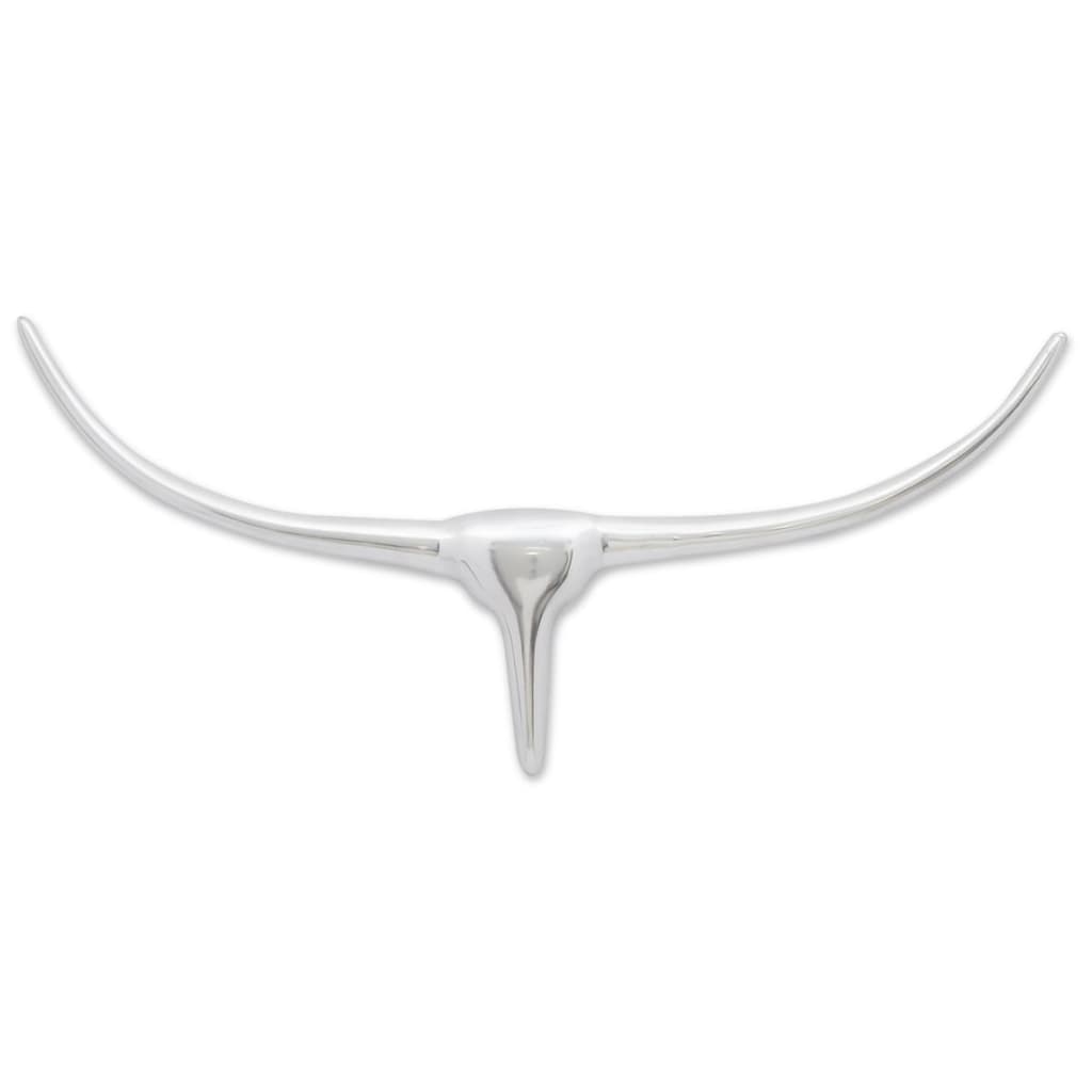 8718475951018_g_en_hd_1 Wall Mounted Aluminium Bull’s Head Decoration Silver 72 cm - Image 3