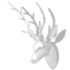 Wall Mounted Aluminium Deer's Head Decoration Silver 62 cm - Image 2