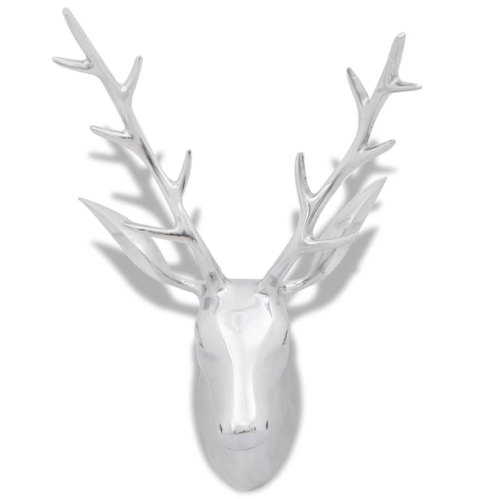 8718475951070_g_en_hd_1 Wall Mounted Aluminium Deer's Head Decoration Silver 62 cm - Image 3