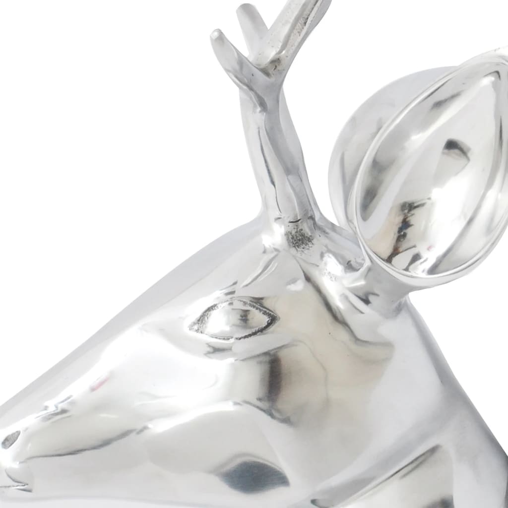 8718475951070_g_en_hd_2 Wall Mounted Aluminium Deer's Head Decoration Silver 62 cm - Image 4