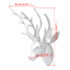 Wall Mounted Aluminium Deer's Head Decoration Silver 62 cm - Image 5